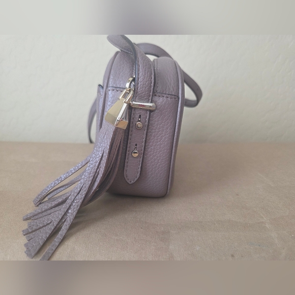 KATE SPADE Camera Bag Crossbody - Pebbled Leather - Mauve/Dusty Lavender - Picture 3 of 13
